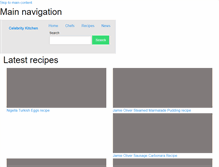 Tablet Screenshot of celebritykitchen.co.uk